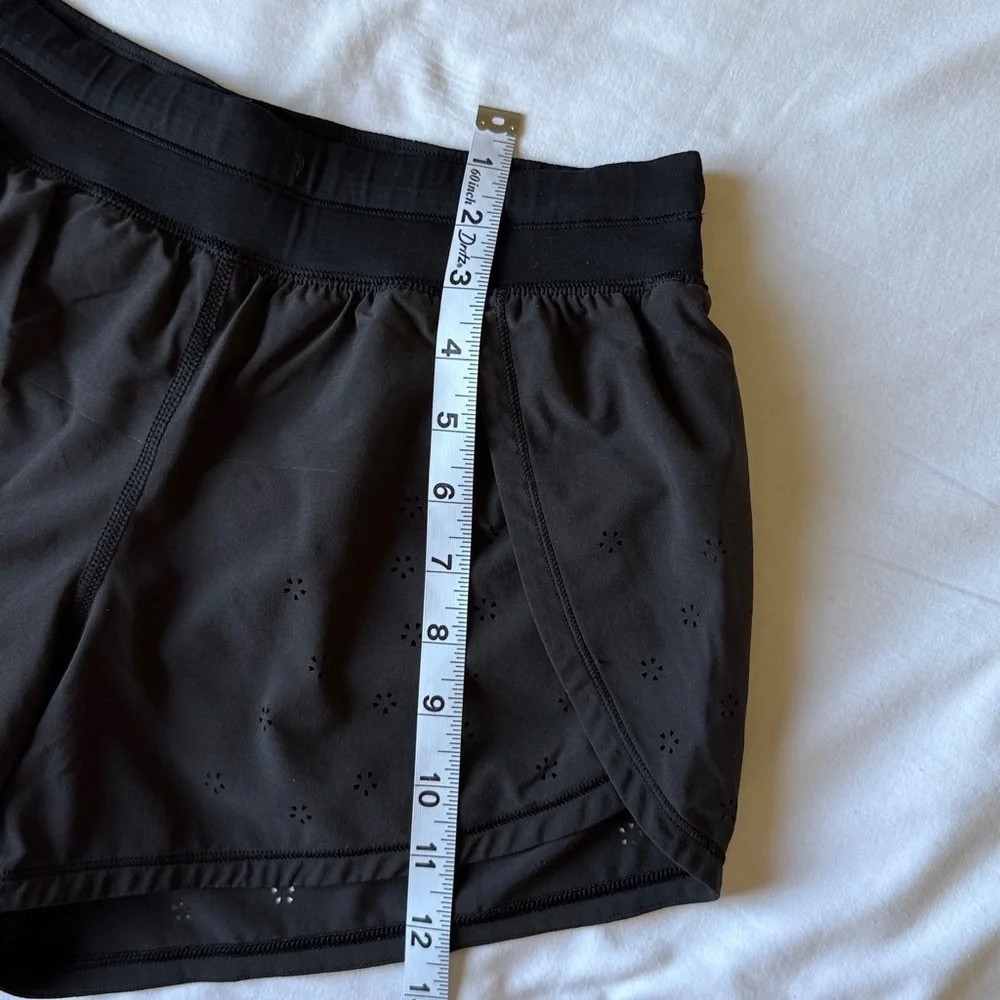 lululemon athletica Black Laser-Cut Athletic Shorts